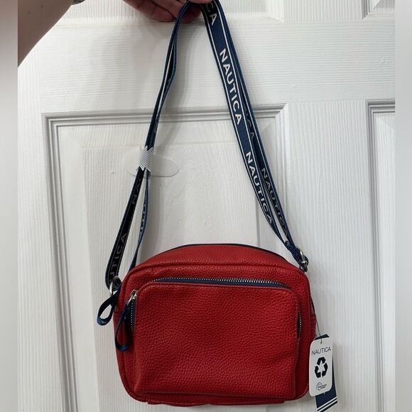 Nautica Handbags - Nautica Red And Blue Small Crossbody Bag